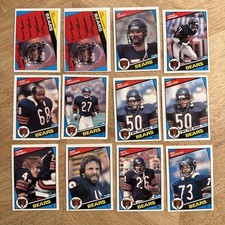 1984 Topps NFL Bears 12 Card Lot - Singletary Thomas Covert Frazier Jackson