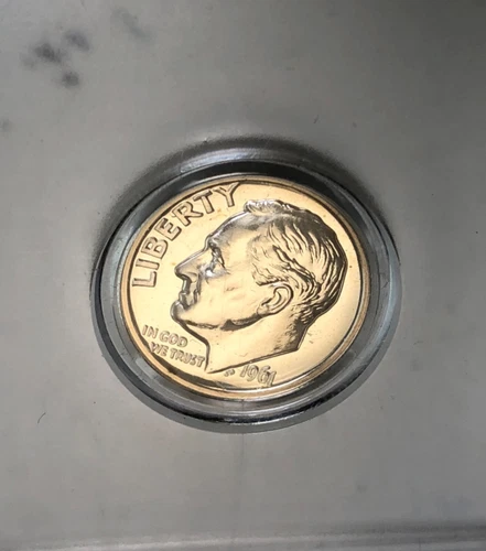 1961 P US Silver Dime 10 Cents Coin Proof Ten Cent 10¢ New Uncirculated USA