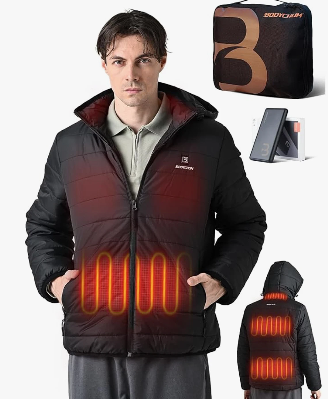 Men's Heated Jacket with Battery Pack Puffer Jacket Electric Heating Coat Large
Opens in a new windo