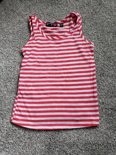 Tempted Girls Sz 4 Layered Tank Tops Love Heart Orange Sleeveless Glittery - Picture 5 of 12