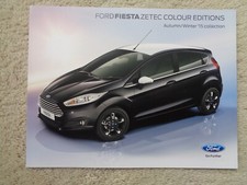 Ford Fiesta Zetek  Colour Editions  (Autumn/Winter 2015) - Brochure  - Mint