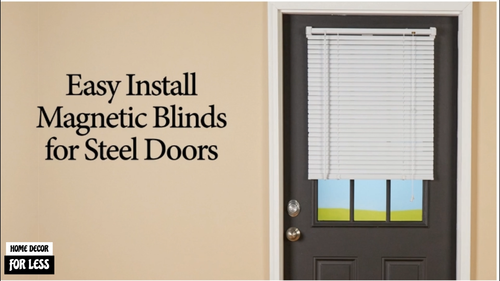 Magnetic Blind For Steel Door Window Vinyl Mini Blind Curtain Magnet Shade 25x68 - Video 1 of 1