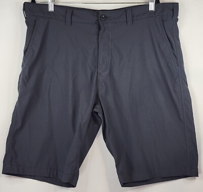 Eddie Bauer Shorts Mens 40 Gray Travix Park with Back Zipper Pockets
