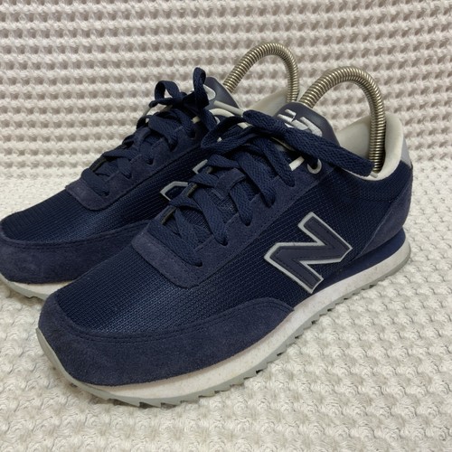 New Balance 501 Blue Suede Trackster Ripple Sole Shoes Women's Size 8.5 WZ501NRF