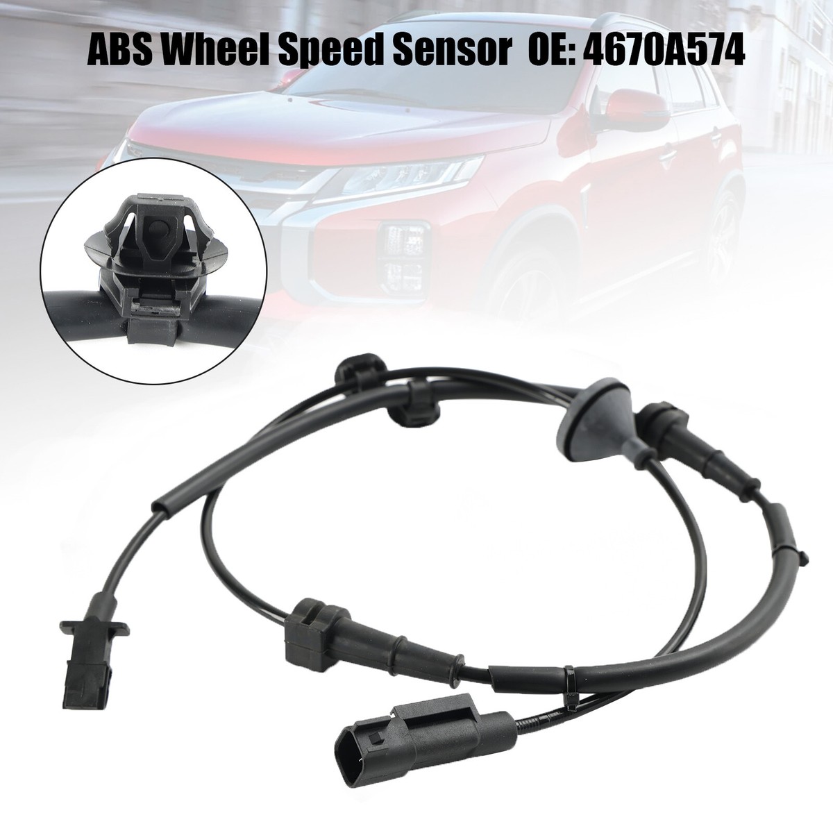 がど 3/4 Rear Right ABS Wheel Speed Sensor 4670A574 For Mitsubishi