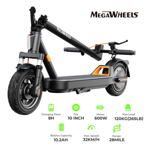 2025 ADULT ELECTRIC SCOOTER 600W LONG RANGE HIGH SPEED 32KM/H + SHCK ABSORPTION