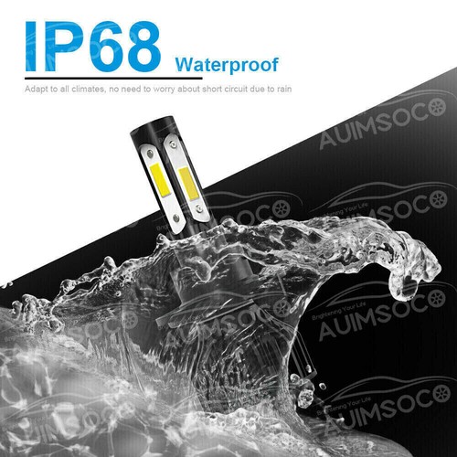 H13 9008 LED Headlight Bulbs Kit 10000W 1000000LM Hi/Lo Beam Super White Bright - Picture 8 of 12