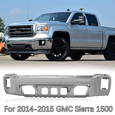 NEW Chrome - Steel Front Bumper Face Bar for 2014-2015 GMC Sierra 1500 14-15