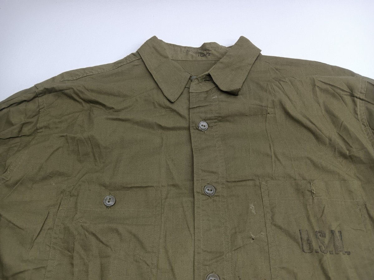 WW2 40'S US NAVY USN N-3 COTTON POPLIN MILITARY GREEN WW2 40'S US NAVY USN N-3 COTTON POPLIN MILITARY GREEN