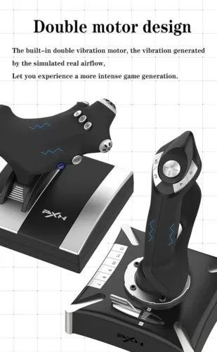 PXN 2119 PRO Game Controller Flight Joystick Simulator Vibration For PC PS4 Xbox - Picture 9 of 10