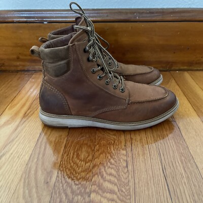 Alpine Design Men\'s Genuine Leather Casual Lace Up Work Utility Ortholite Boots Alpine Design Ortholite Chukka Casual Lace Up Boots Brown  main image 2