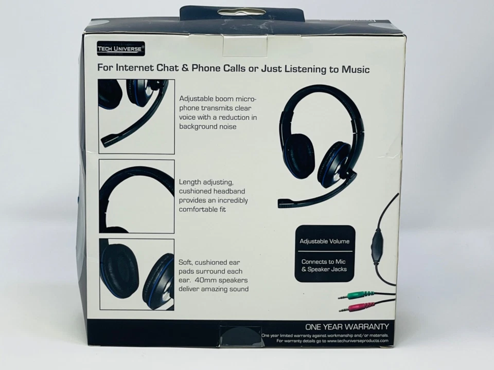 TechUniverse multimedia stereo headset for internet chat and gaming - Image 2 of 3