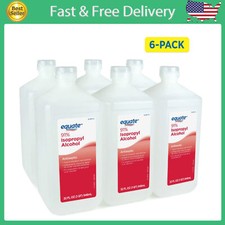 Equate 91 Isopropyl Alco hol Antiseptic Liquid, 6 PACK, 6 X 32 Fl Oz 