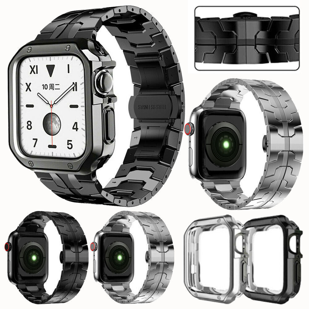 Titanium Metal Band Strap Case For Apple Watch Ultra Series 8/7/6