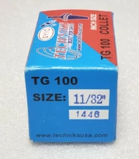 TECHNIKS SYIC-84010 Single Angle Collet 11/32″ TG100, High Precision Collet, N£W