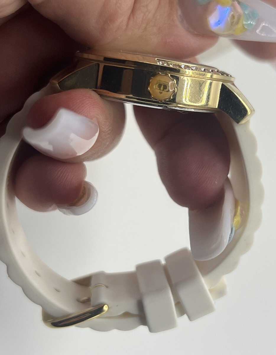 Juicy Couture Gold Rhinestone White Band Women display picture 1