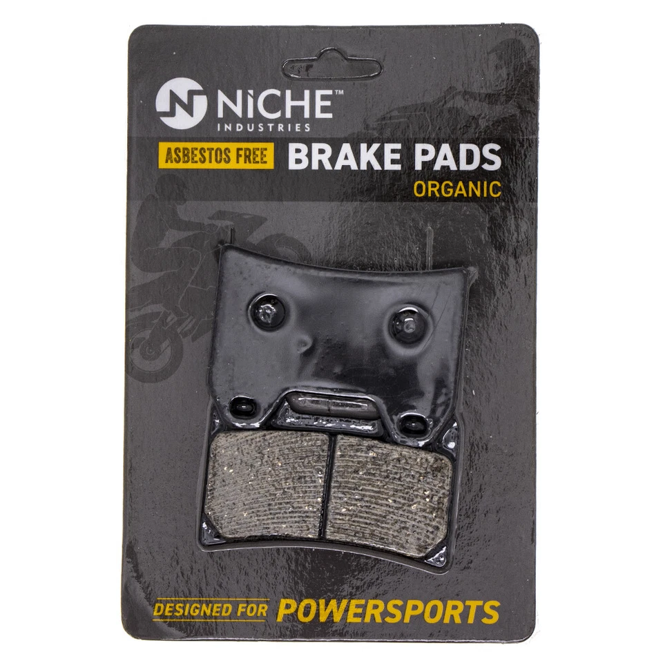 Juego de pastillas de freno NICHO para Victory Touring Cruiser Kingpin Vegas delanteras traseras orgánicas Foto 3 de 4