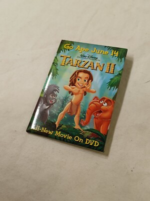Disney Tarzan II DVD Movie Promo Pin Button Walt Disney Tarzan 2