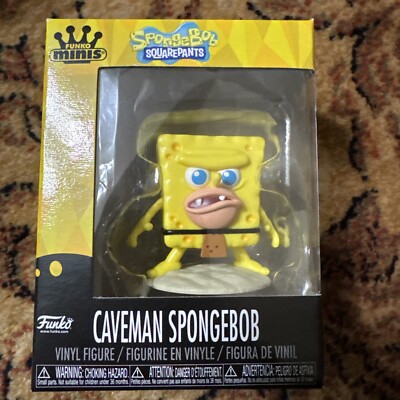 SPONGEBOB SQUAREPANTS - Five Below Funko Minis Vinyl Figure - CAVEMAN SPONGEBOB