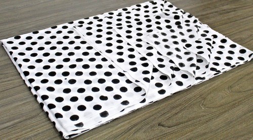 Black Polka Dot Print Fabric Indian Hand-blocked Cotton Fabrics By Yards Fabrics - Picture 9 of 9
