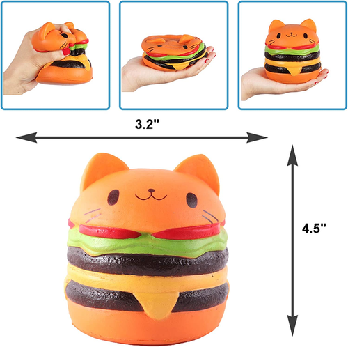 cheeseburger cat squishy