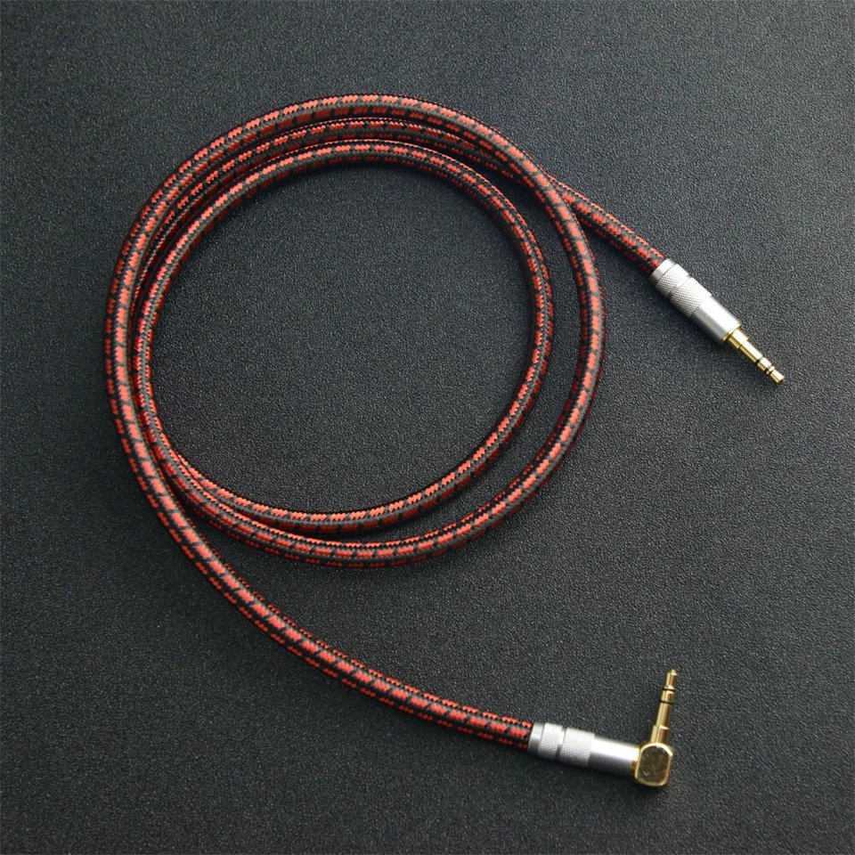 High Quality 3.5mm Aux Auxiliary Audio Cable for Headphones Car Home Stereo Red - Image 2 of 4