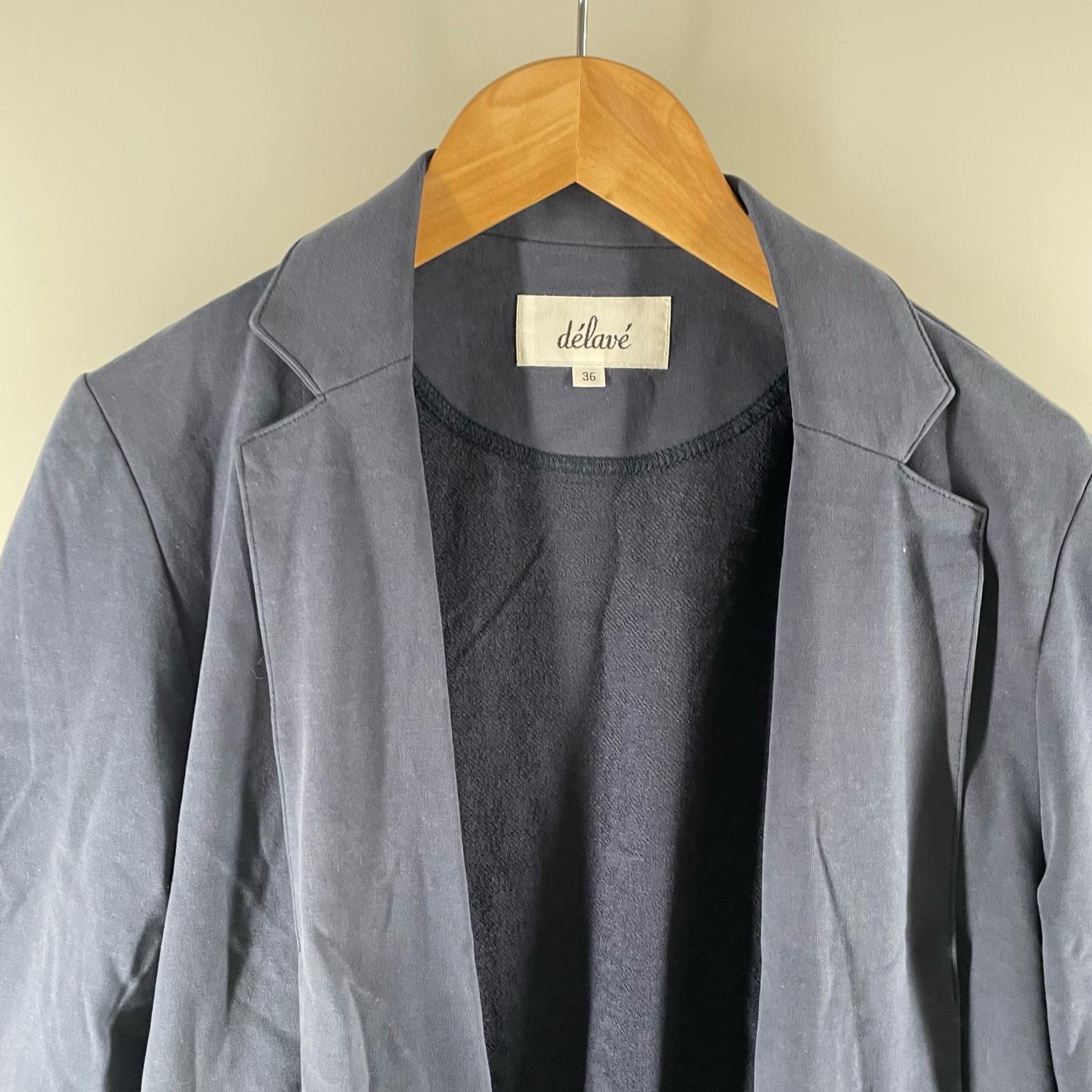 ALTRA delave Altro capospalla blu navy cotone donna