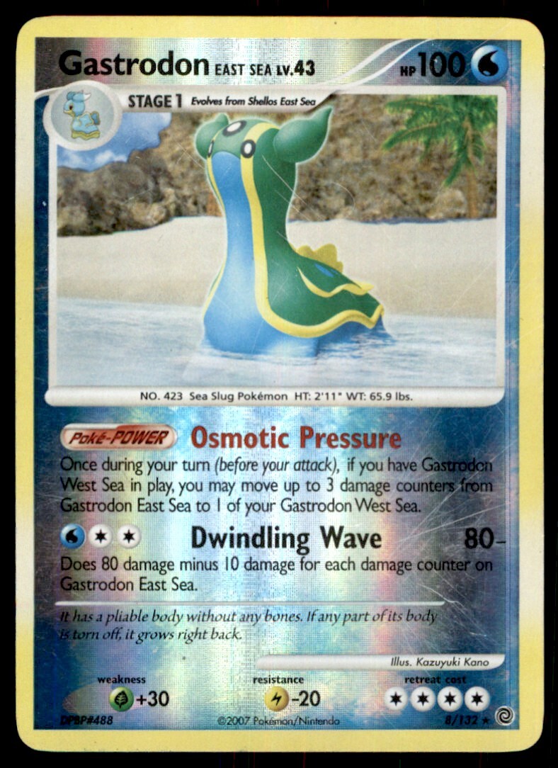 Diamond & Pearl - Secret Wonders Gastrodon East Sea Reverse Holo #8 Light Play