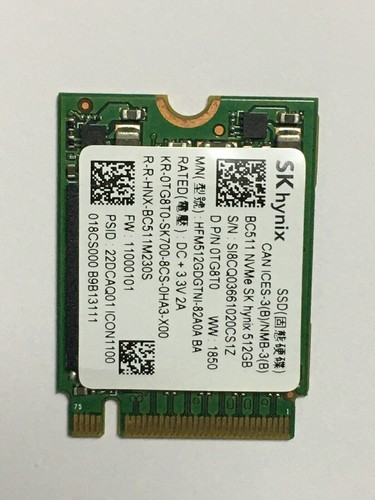 SK HYNIX BC511 512GB M.2 2230 PCIe NVMe SSD FOR Steam Deck Microsoft Surface pc - Picture 6 of 6