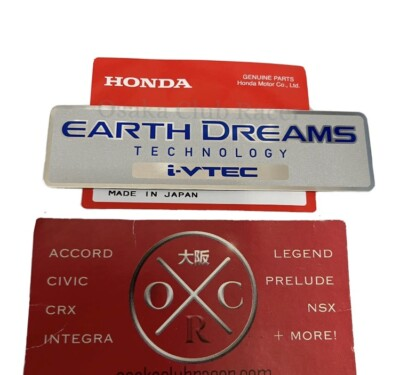 #ad Genuine OEM 15 20 Honda Fit i VTEC Intake Manifold Emblem Earth Dreams Badge GK5 $22.22