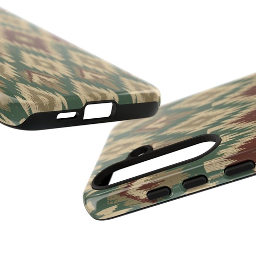 Ikat Pattern Phone Case, Boho Chic Tech Accessory, Tough Cover Mobile Case - 第 190/239 張圖片