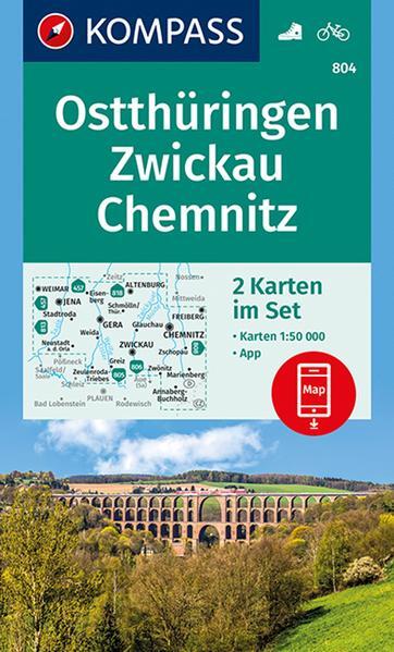 Thumbnail - Kompass Wanderkarten-set 804 Ostthüringen, Zwickau, Chemnitz (2