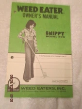 RARE htf SNIPPY Model 400 Weed Eater trimmer Assembly Owner's manual Guide Book