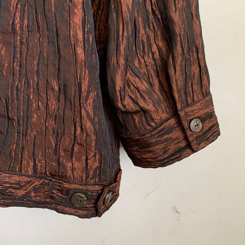 Ruby Rd. Womens Jacket Bronze Textured Design Buttons Pockets 3/4 Sleeve Sz 20W - Picture 9 of 10