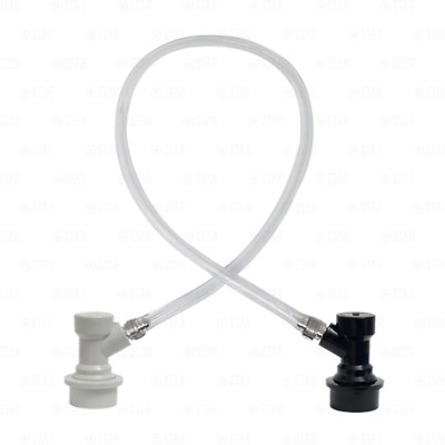 Ball or Pin Lock Corny Keg Jumper 1ft Beverage Gas Connector Brewing Cleaning 1'