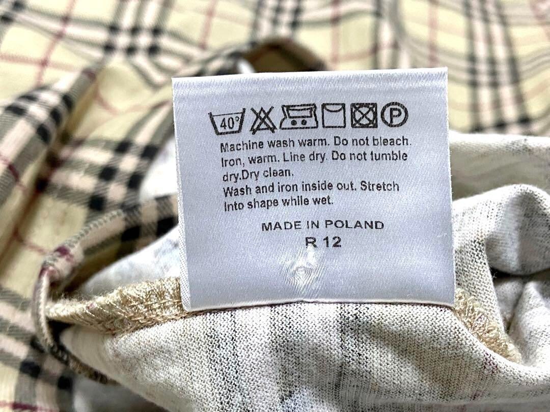 90s Burberry London Polo Shirt Nova Check Poland Khaki 90s Burberry London Polo Shirt Nova Check Poland Khaki