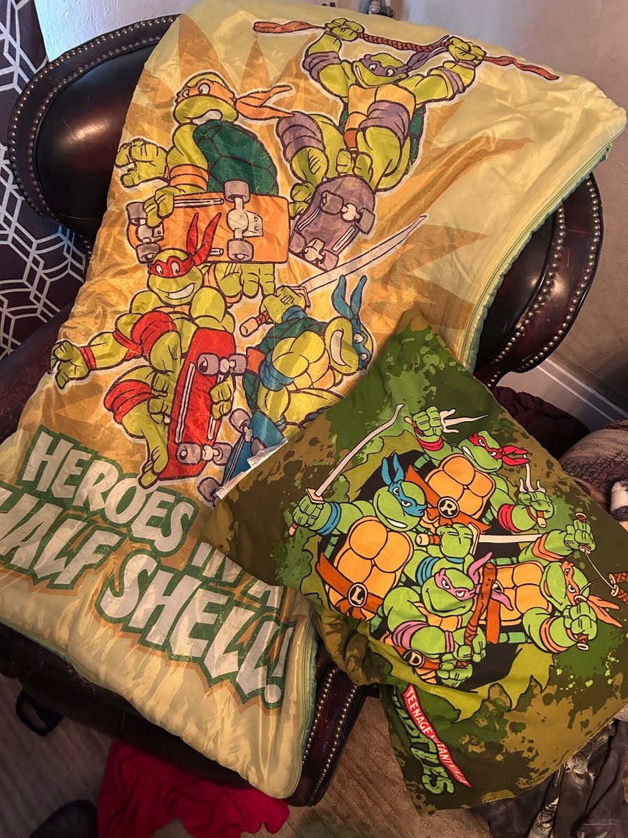 TMNT ~ TEENAGE MUTANT NINJA TURTLES SLEEPING BAG & PILLOW SET TMNT