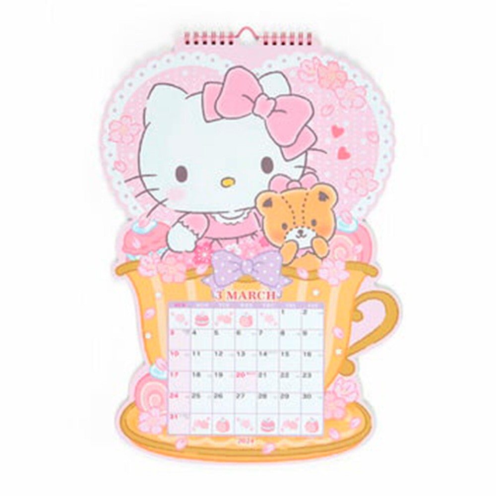 2024 wall calendar sanrio characters hello kitty new | ebay