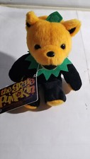 Vintage The Grate Pumpkin Grateful Dead 7" Bean Bear Plush Liquid Blue 2001