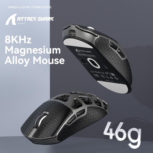 ATTACK SHARK R3 46g Magnesium Alloy Mouse, PixArt PAW3395 BT/2.4G/Wired,26000DPI - Picture 41 of 64