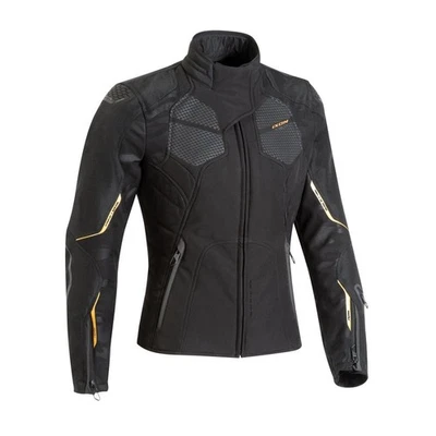 Veste De Moto D'Hiver Femme Ixon Cell Lady Ce Noir Or Taille M - Photo 1/2