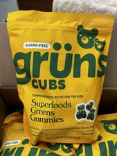 Gruns Cubs Superfoods Greens Gummies For Kids 28 Packs, 168 Gummies