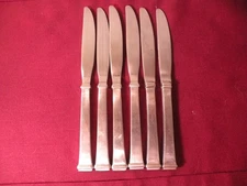 Set Of 6 Knives Walco Farmington International Stainless Flatware Knife 7 1/4"