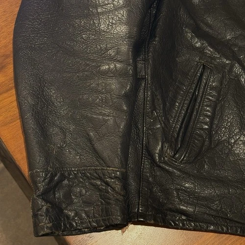 1950s Sears Hercules Leather Jacket Size 42 Styled and Made in California Talon image 16