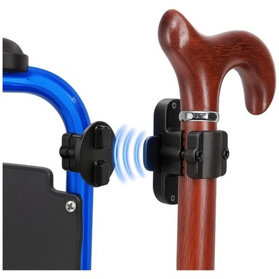 Drive Rollator Cane Holder - Adjustable Clip-On Accessory\