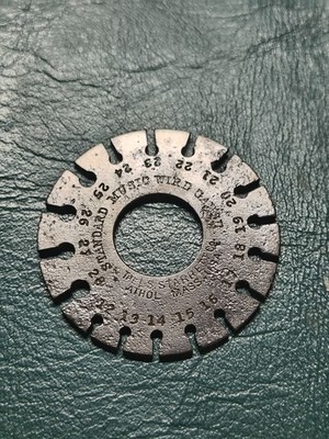 Starrett music wire gauge