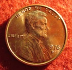 1976-D Lincoln Memorial Cent — photo from another recent sale