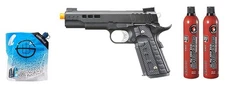 Ascend Airsoft KP1911 Custom Gas Blowback Airsoft Pistol - Green Gas Combo