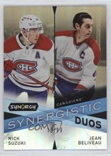 2022-23 Upper Deck Synergy Gold 19/99 Nick Suzuki Jean Beliveau #SD-5 HOF 0u20