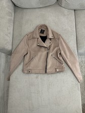 Damen Wildlederimitat Lederjacke Gr. EUR 44 in Farbe Altrosa